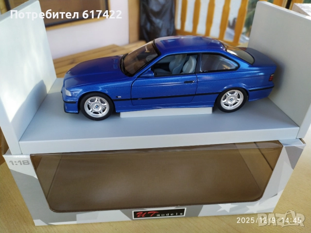 1:18 Метален модел на BMW M3 Coupé /Е36/ -  UT Мodels, снимка 2 - Колекции - 52708833
