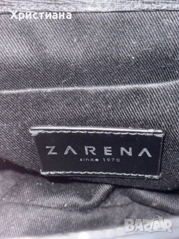 Чанта от естествена кожа на Зарена, черен цвят, снимка 5 - Чанти - 53383622