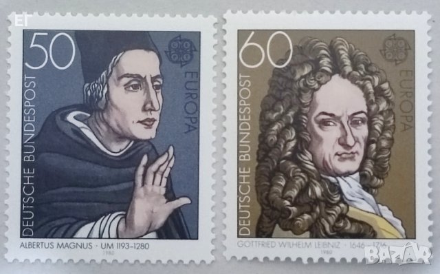 ГФР, 1980 г.- пълна серия чисти марки, личности, 1*43, снимка 1