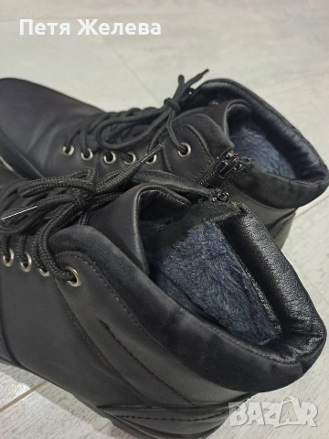Мъжки кожени боти N42, снимка 4 - Мъжки боти - 53235027