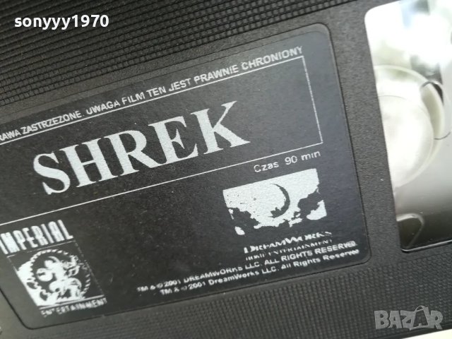 SHREK-VHS VIDEO TAPE 0705251625, снимка 3 - Други жанрове - 50192690