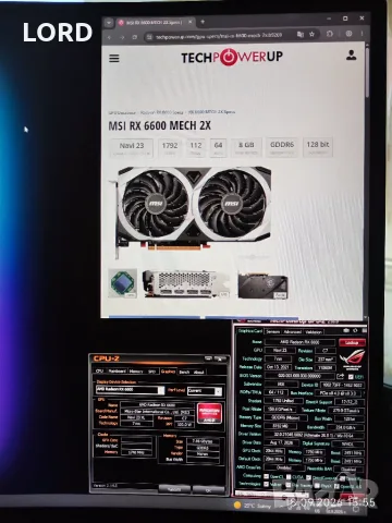 Видеокарта Msi RX 6600 8GB Mech X2, снимка 7 - Видеокарти - 56130581