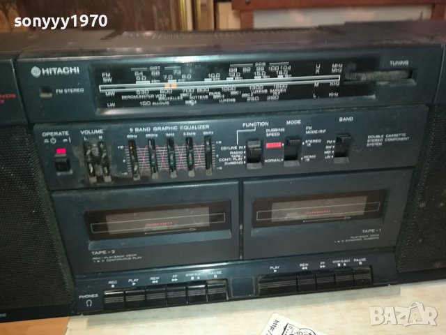 HITACHI-КАСЕТОФОН 2702241627, снимка 4 - Радиокасетофони, транзистори - 44496089