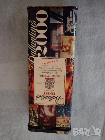 Юбилейна,тенекиена кутия от уиски Ballantines. , снимка 2 - Колекции - 52143369