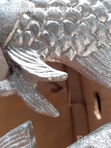 Алуминиева декорация с риби, снимка 4 - Декорация за дома - 41604243