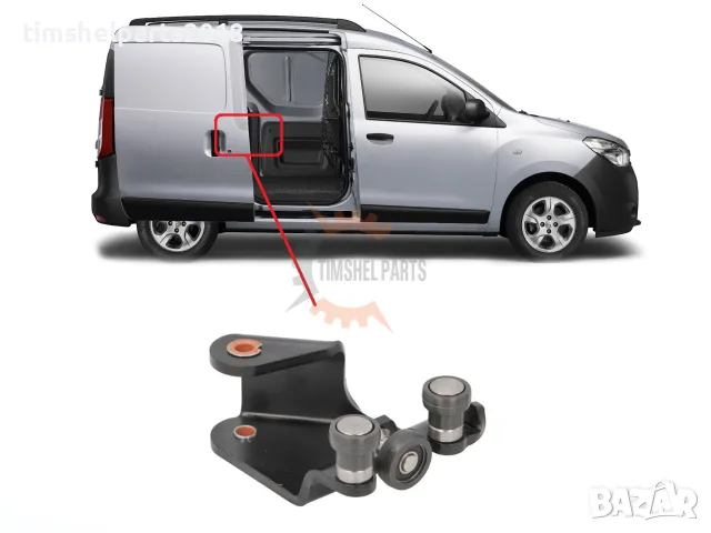 Средна ролка плъзгаща врата за Dacia Dokker ,Renault Kangoo , Mercedes Citan