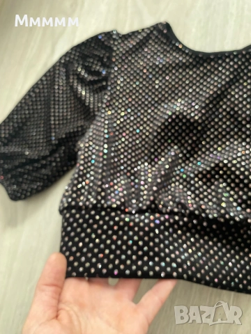 Блузка H&M S, снимка 5 - Корсети, бюстиета, топове - 52648679