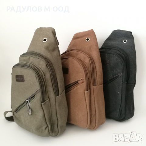 Мъжка чанта тип раница брезент / 5086 в Чанти в гр. Варна - ID36307163 —  Bazar.bg