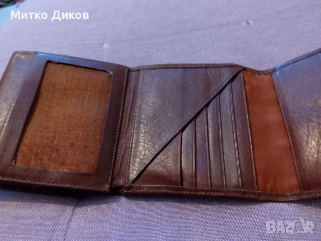 Портфейли 1965г нов 83х80мм- GD 125х100мм и дамско винтидж естествена кожа, снимка 13 - Портфейли, портмонета - 55991961