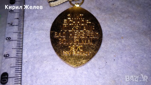 1970 РЯДКА СТАРА НЕМСКА ЗНАЧКА с ПОЗЛАТА и ПОСРЕБРЯВАНЕ - КОНРАД ДУДЕН МЕДАЛ 34283, снимка 9 - Колекции - 38961062