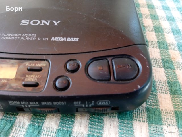 SONY D-121 DISCMAN, снимка 3 - Плейъри, домашно кино, прожектори - 41573694