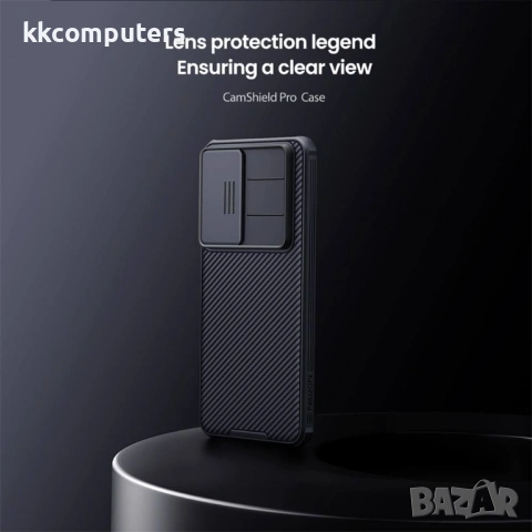 NILLKIN Camshield Pro за Samsung S26+ - PC+TPU, Плъзгащо капаче за камера, Черен, Вкл. Протектор, снимка 6 - Калъфи, кейсове - 53709858