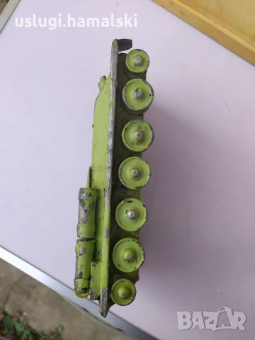 Стар метален макет на танк, снимка 6 - Антикварни и старинни предмети - 52964051