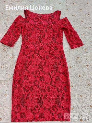 червена рокличка, снимка 3 - Рокли - 40193338