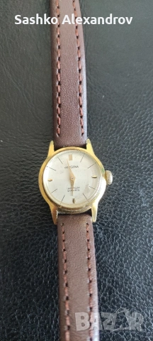 Bergana - механичен дамски часовник с ръчно навиване - Incabloc  - неработещ за профилактика