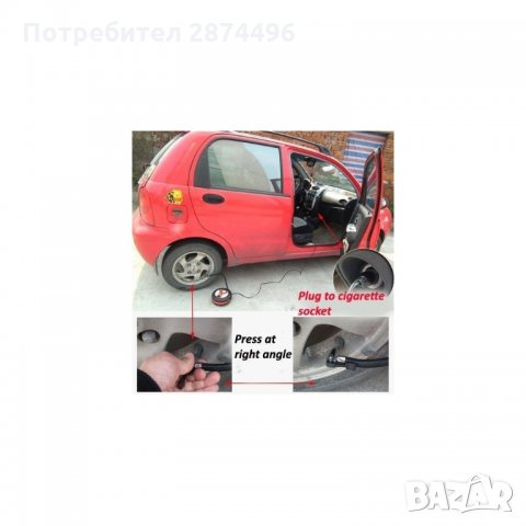 0738 Авто компресор-форма на гума на 12V, снимка 2 - Аксесоари и консумативи - 34580266