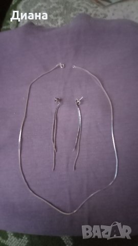 Комплект "Стил" сребро, снимка 1