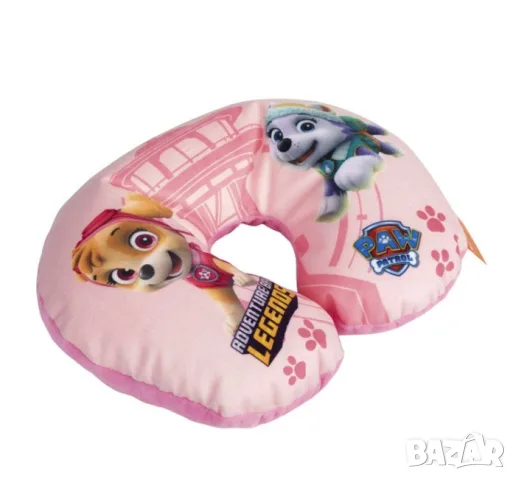 Възглавница за врат Paw Patrol с розов дизайн за деца, снимка 2 - Аксесоари и консумативи - 55859601