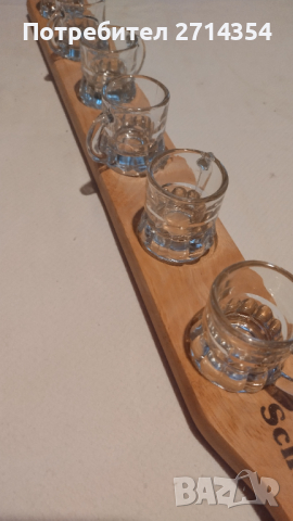 Дървена поставка с чаши , снимка 2 - Други - 44773263
