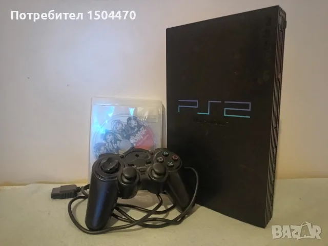 PlayStation 2 Fat SCPH-39004 конзола с контролер и игра
