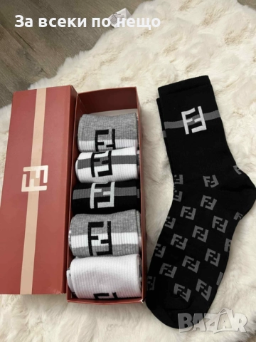 KL🔝EA🔝Nike🔝Adidas🔝Fendi🔝Polo Ralph Laure🔝LV🔝Diesel🔝TH🔝DSQUARED2 Мъжки Чорапи Код VF49, снимка 6 - Дамски чорапи - 51630542