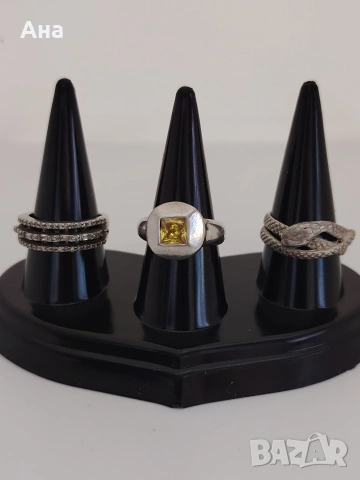 Маркирани сребърни пръстени Цената е за брой, снимка 9 - Пръстени - 53024721