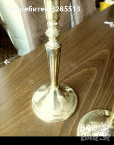 Месингови свещници, снимка 3 - Антикварни и старинни предмети - 52042688