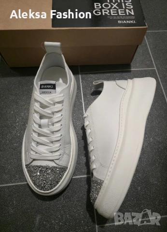 Дамски маратонки кецове естествена кожа Bianki , снимка 5 - Кецове - 53193331