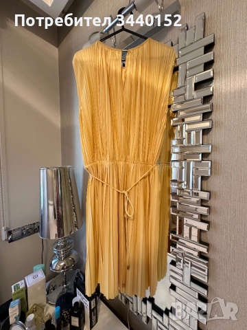 Рокля, жълта соле, снимка 5 - Рокли - 51632623