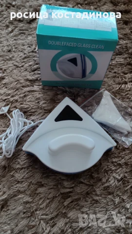 Двустранен магнитен почистващ уред за прозорци, снимка 2 - Друга електроника - 50831477