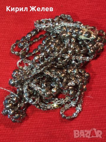 СТАР БИЖУТЕРИЕН СРЕБРИСТ НАНИЗ МАТЕРИАЛ за ХЕНД-МЕЙД РЕТРО УКРАШЕНИЕ за РЕСТАВРАЦИЯ 8589, снимка 2 - Колиета, медальони, синджири - 31451152