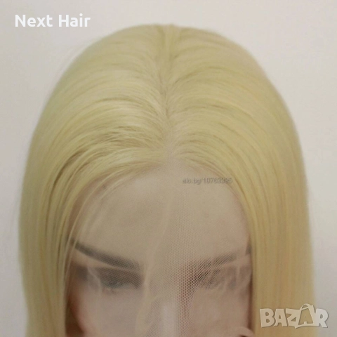 Руса перука с цяла дантела - 70 см, висок клас, снимка 5 - Аксесоари за коса - 52878575