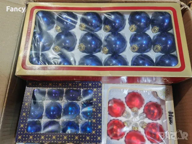 Стари стъклени коледни играчки, снимка 9 - Антикварни и старинни предмети - 48264138