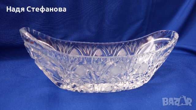 Кристална бонбониера, гондола, снимка 6 - Прибори за хранене, готвене и сервиране - 44479611