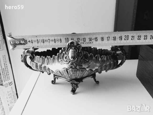 WMF-посребрена боnбониера(гондола) 1890 год./сребро сребърна/, снимка 10 - Антикварни и старинни предмети - 40939129