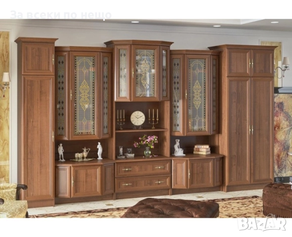 Секция BARON 2.40 орех Код P1597, снимка 3 - Секции и витрини - 52588990