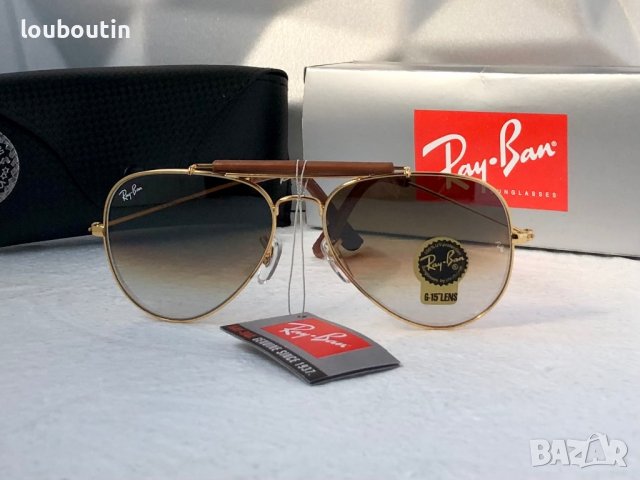 Ray-Ban RB3422 RB3025 limited edition слънчеви очила Рей-Бан авиатор с кожа, снимка 5 - Слънчеви и диоптрични очила - 41669335