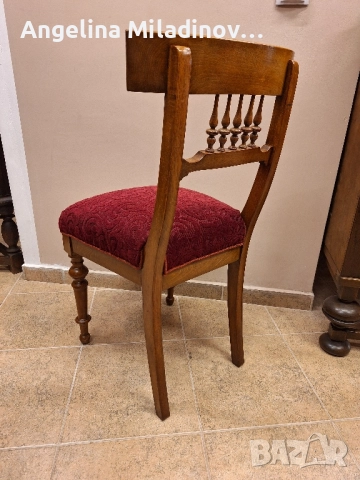 Античен Викториански к - т  за трапезария маса  с 4 стола, снимка 6 - Маси - 51596159