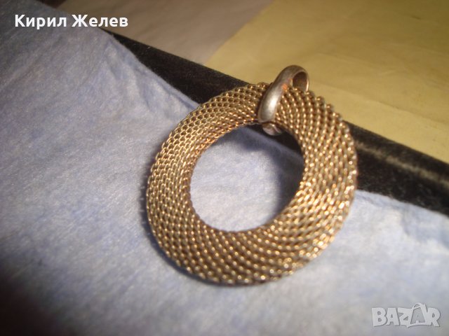 ПОСРЕБРЕН СТАР РЕТРО АРТ МЕДАЛЬОН със СРЕБЪРНА 925 ХАЛКИЧКА ИЗРАБОТЕН от БЛАГОРОДНА СТОМАНА 25981, снимка 6 - Колиета, медальони, синджири - 35950619
