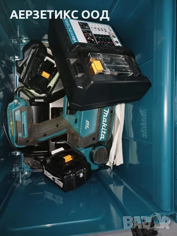Makita DTR181ZJ Акумулаторна машина за връзване на арматура със зарядно, две батерии и 30 ролки тел, снимка 2 - Куфари с инструменти - 55795326