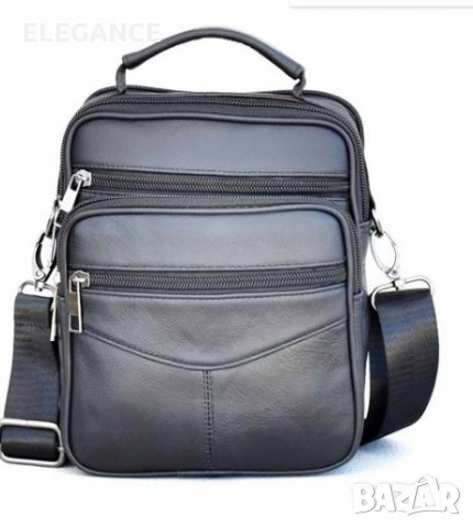 Мъжка кожена чантичка с 5 джоба, снимка 7 - Чанти - 34882515