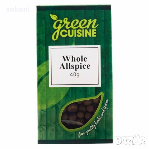 Green Cuisine Whole Allspice / Грийн Кюизин Цял Бахар 40гр, снимка 1 - Домашни продукти - 35887613