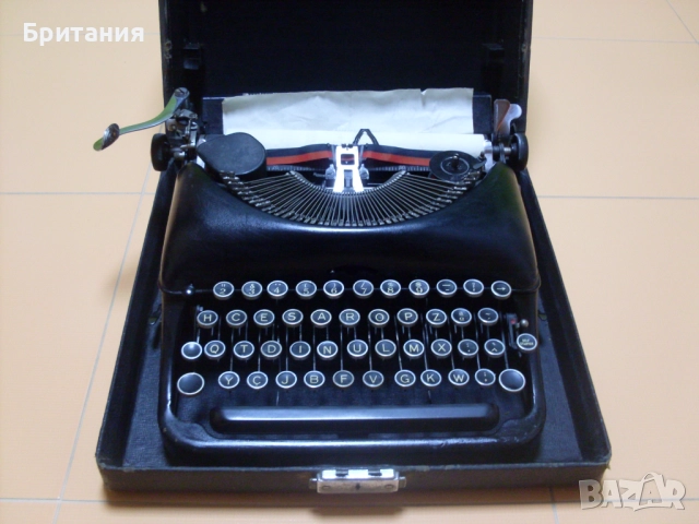Стара американска пишеща машина с куфар- Ремингтон., снимка 2 - Антикварни и старинни предмети - 51622578