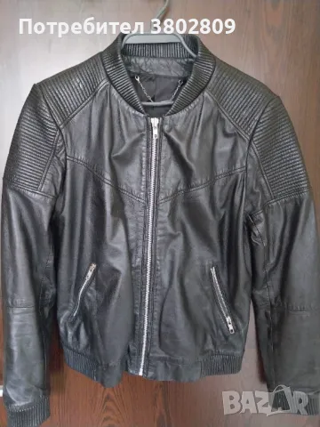 Кожено яке, Mango , 100% овча кожа, снимка 5 - Якета - 49711374