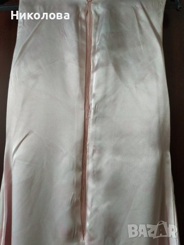 Официална,розова,копринена рокля с болеро., снимка 5 - Рокли - 44304814