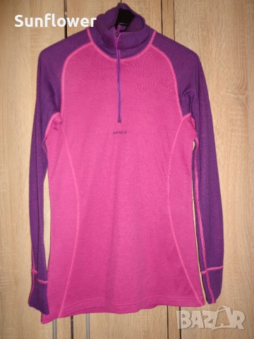 Дамска мерино термо блуза Devold Active розова, размер L 80% мериносова вълна, 20% полиамид  , снимка 2 - Блузи с дълъг ръкав и пуловери - 51732511