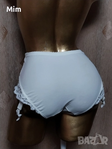 Резервирани LA Perla Italy Ретро бели бикини с жартиери за чорапи , снимка 5 - Бельо - 51948575