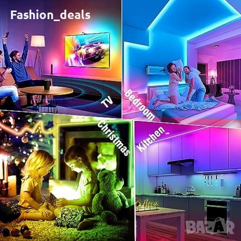 Нова LED Strip Light 3M Множество режими Синхронизация с музика Дом , снимка 3 - Лед осветление - 42311267