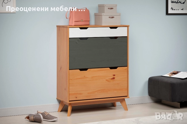 Шкаф за обувки Scandik внос от Германия, снимка 3 - Шкафове - 52521922