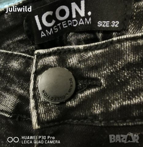 Дънки IKON Amsterdam, снимка 4 - Дънки - 42500438